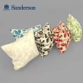 Colorful Decorative Throw Pillows With Leaf Patterns For Home Decoration 3d model