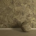 Textured Gold Decorative Components Wall And Sphere Interior Decoration