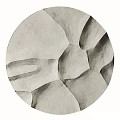 Modern Metallic Round Wall Decor With Textured Abstract 3D Design For Home Interior