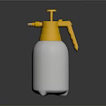 White And Yellow Plastic Household Spray Bottle For Daily Cleaning Tasks