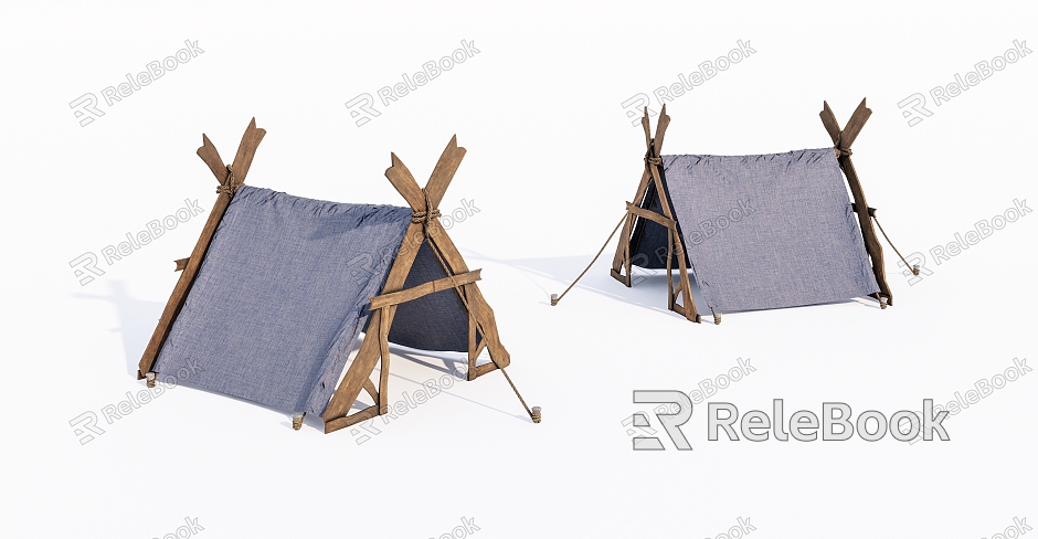 Old outdoor tent model