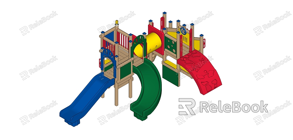 Modern slide amusement facilities kindergarten model