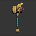 Modern Hammer Warhammer Cartoon Hammer Magic Hammer 3d model