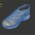 Beige Sandals With Floral Embroidery Ankle Strap And White Sole For Comfortable Casual Wear
