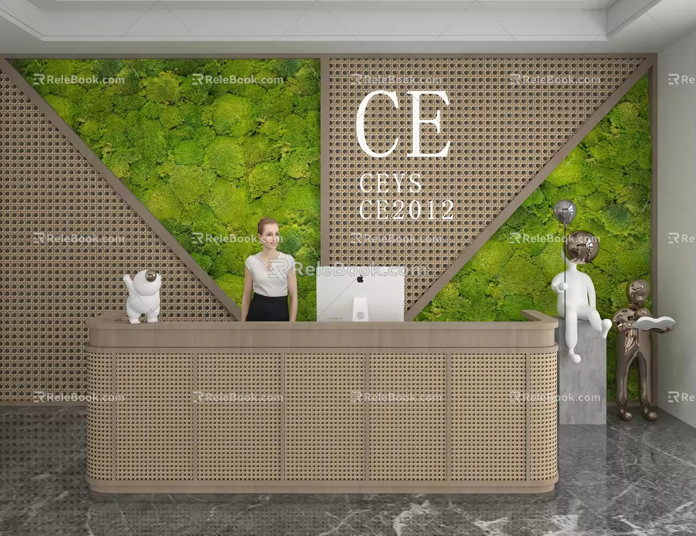 Front Desk 3d model