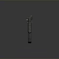 Modern Black Tactical Military Weapon with Rail System Ergonomic Grip and Accessories
