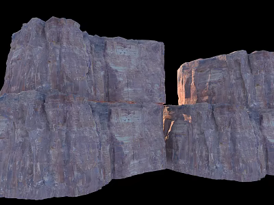 Natural Stone and Wood Structural Design with Textured Surfaces and Organic Patterns 3d model