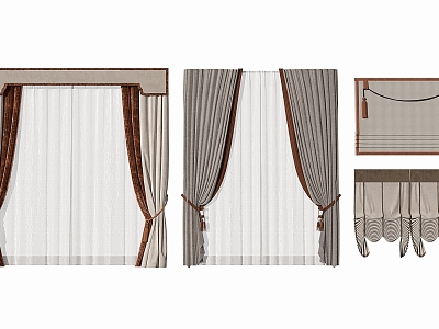 New Chinese Curtain Roman Curtain model