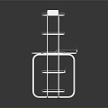 Iron frame large iron frame iron frame house factory industrial iron frame iron ladder rigid ladder work frame rigid scaffold 3d model