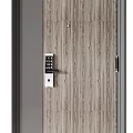 Modern Security Doors With Various Designs Wood Grain Black And Red Stripes