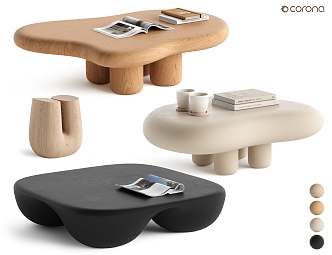 Cream Fengyun Coffee Table 3d model