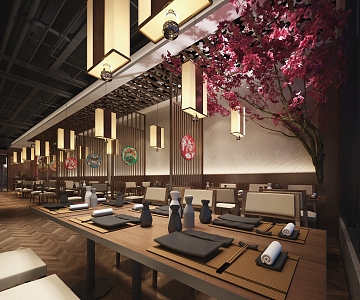 Japanese Restaurant 3d model