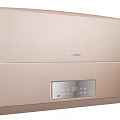 Sleek Golden Water Heater With Digital Display Panel And Temperature Control
