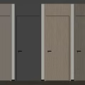 Modern Swing Doors In Different Colors For Home Interior With Wooden Floor