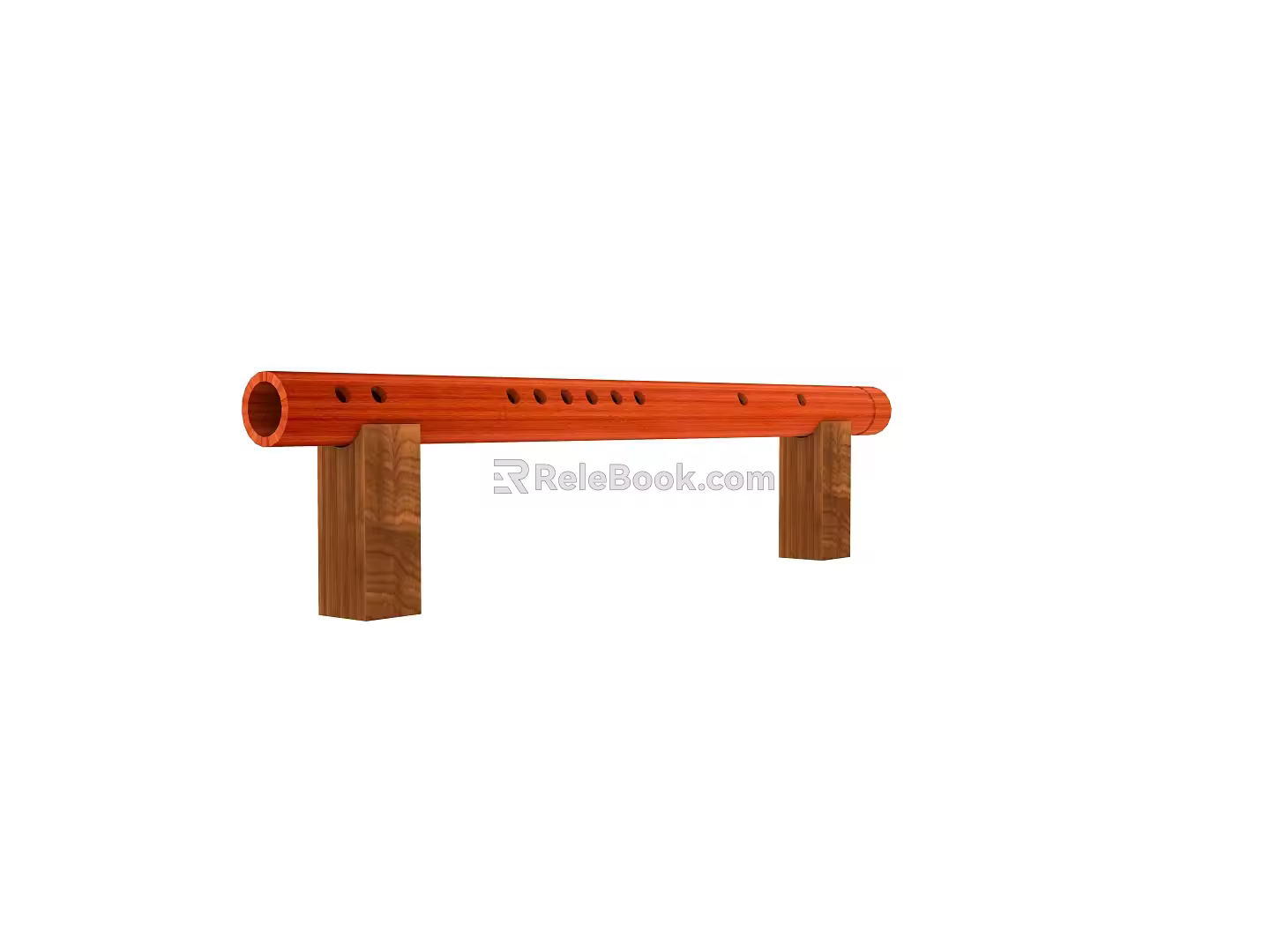 Classical instrument flute 3d model