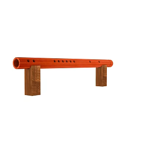 Classical instrument flute 3d model