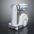 Advanced Mobile Medical Device With Modern Design Control Panel And Wheels 3d model