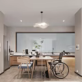 Modern Living and Dining Room Interior Design With Sofa Coffee Table And Area Rug