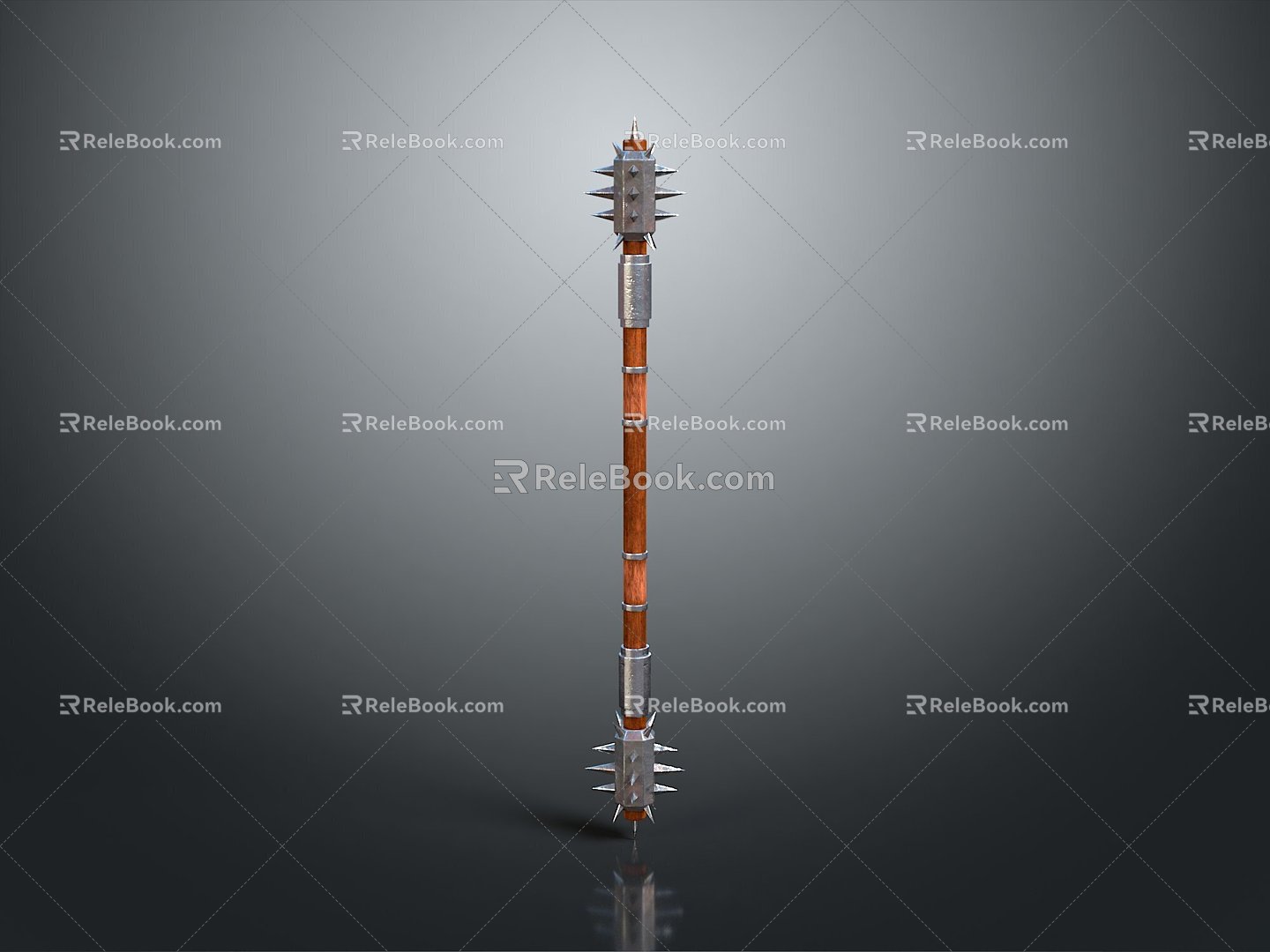 Sci-fi Hammer Sci-fi Stick Mace Sci-fi Weapon Ancient Weapon Hammer Cold Weapon Medieval Item 3d model