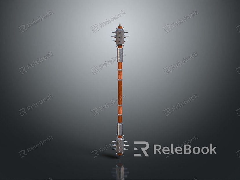 Sci-fi Hammer Sci-fi Stick Mace Sci-fi Weapon Ancient Weapon Hammer Cold Weapon Medieval Item model