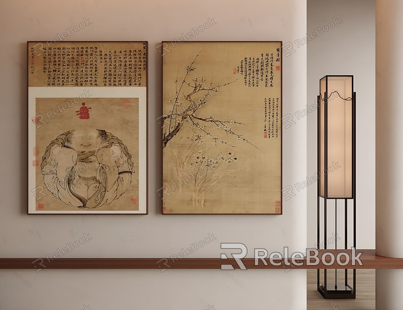 New Chinese Hanging Painting Song Style Decorative Painting model