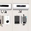 Wall Mounted Water Heaters With Various Designs And Digital Displays