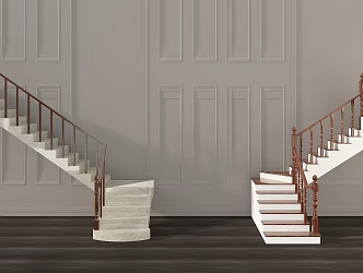 American Stair Combination 3d model