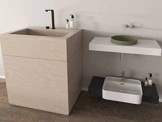Wash basin wash basin counter basin wash basin faucet 3d model