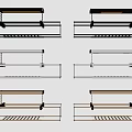 Modern drying rack drying rack combination 3d model