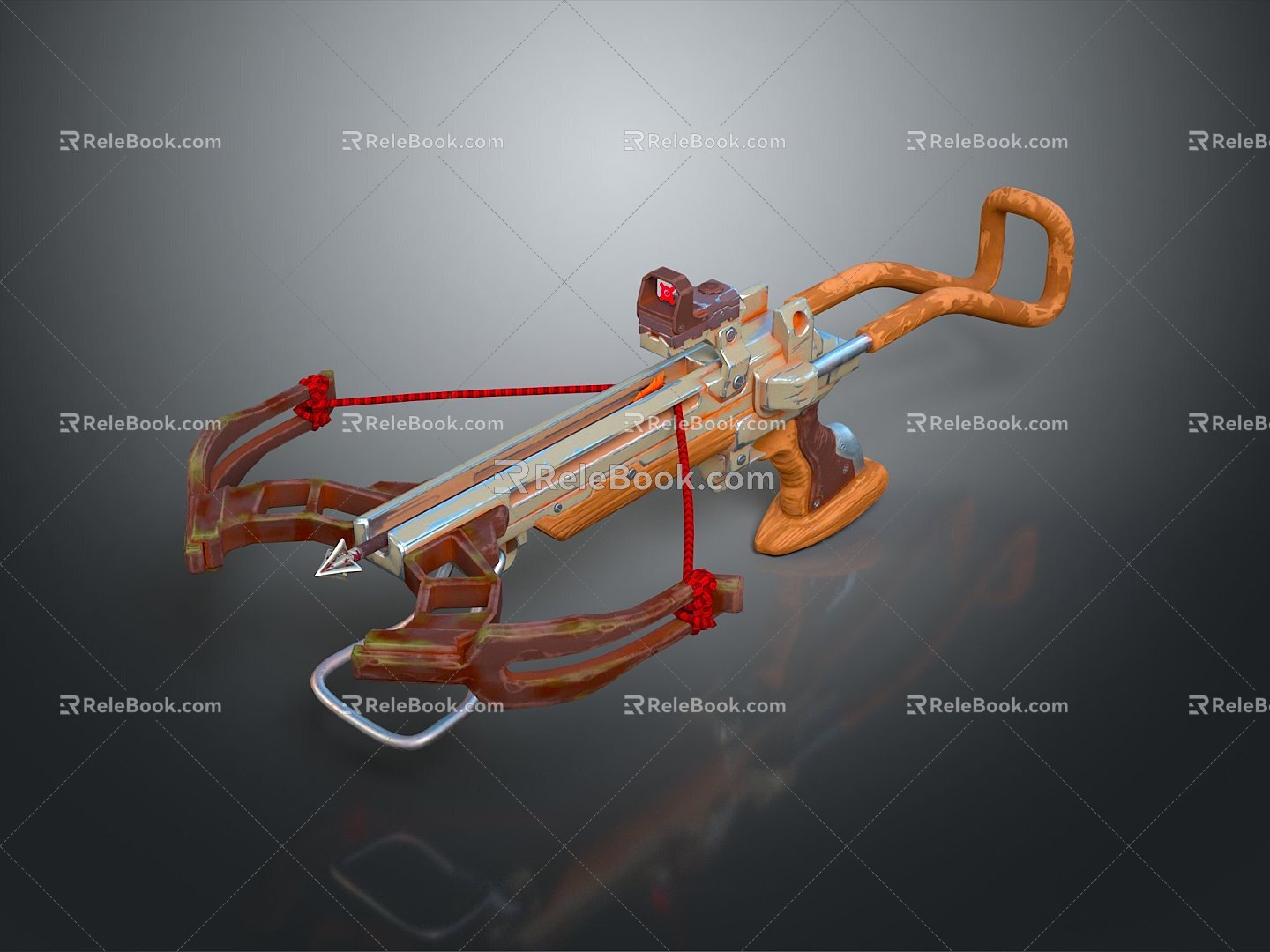 Crossbow Crossbow Crossbow Crossbow Mechanical Crossbow Shift Bow and Arrow Shoot Far Equipment Weapons High-tech Crossbow 3d model