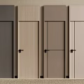 Modern Hinged Doors in Various Colors with Simple Design and Sleek Handles for Interior Spaces