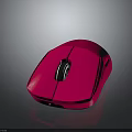 Modern Pink Wireless Computer Mouse With Ergonomic Design And Smooth Surface Grip 3d model