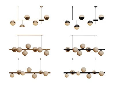 Modern Chandelier Art Chandelier Spherical Chandelier 3d model