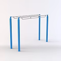 Sturdy Blue Parallel Bars Ideal For Sports Fitness Training Equipment