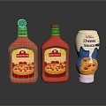 Bottle Ketchup Plastic Bottle Ketchup Container Realistic 3d model