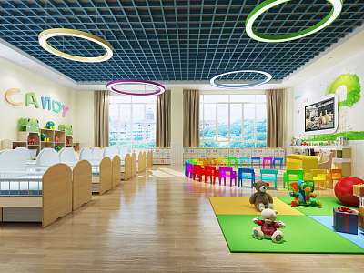 Nordic Kindergarten Activity Room model