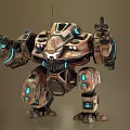 Modern robot mecha 3d model