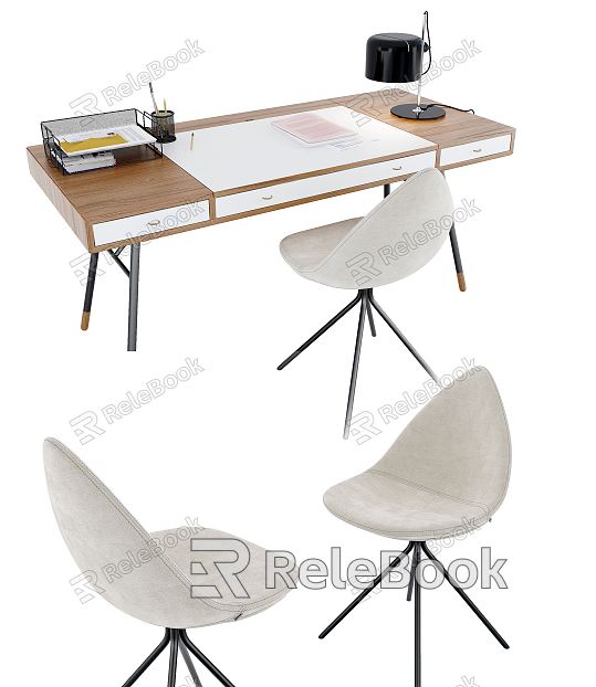 Modern desk chair Danish desk chair combination model