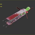 Modern Spaceship Space Exploration Ship Spaceship Space Ship 3d model