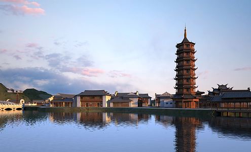 Chinese ancient building 3d model