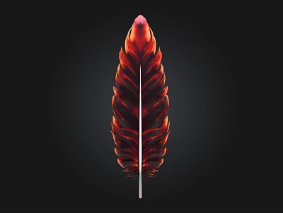 Feather 3d model