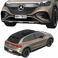Mercedes Sleek Champagne SUV With Black Wheels Modern Design And LED Headlights