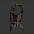Ancient Ornate Armor With Intricate Golden Patterns And Traditional Craftsmanship