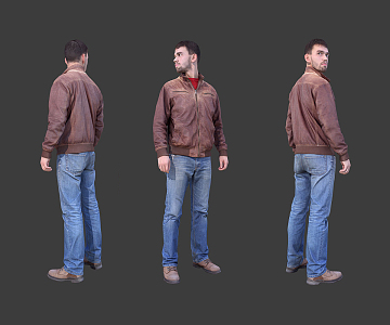 modern man 3d model