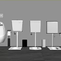 Modern Toilet Designs With Different Cisterns And Urinal In Bathroom Fixtures