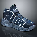 Nike High Top Sneakers With AIR Lettering And White Swoosh Logo