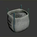 Gray Storage Bag With Blue Handles For Home Organization Grass Honey