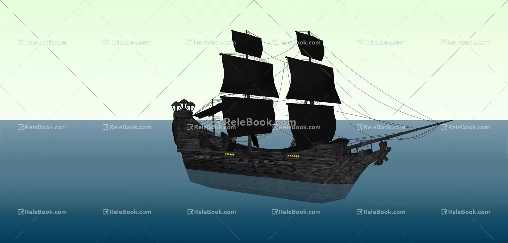 Modern Sailing 3d model