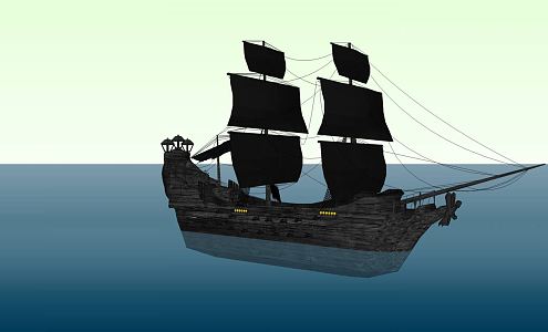 Modern Sailing 3d model