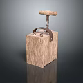 Modern switch blasting ignition switch electronic switch power switch 3d model